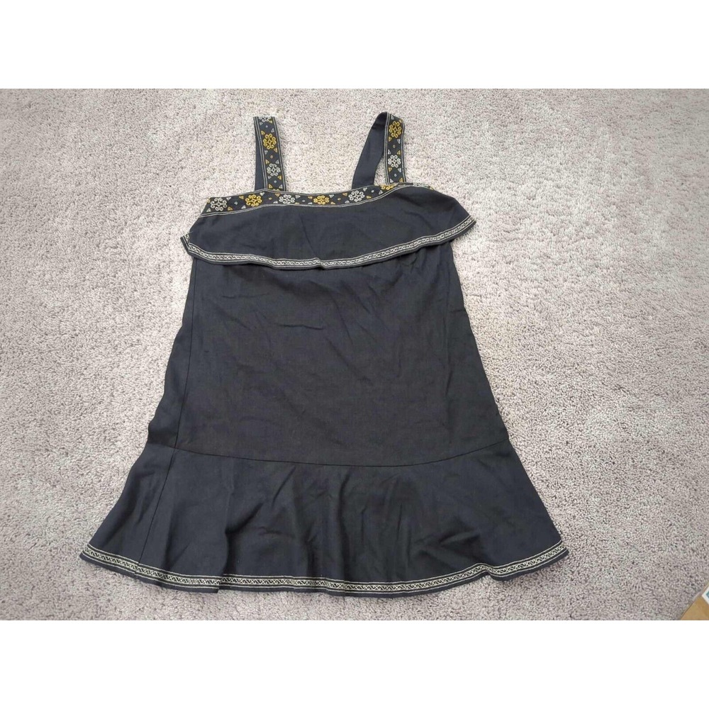 Madewell Shift Dress Womens XS-S Tank Embroidered Ruffled‎ Tiered Cottagecore